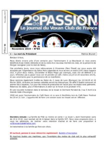 thumbnail of V72 N°84 Novembre