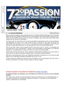 thumbnail of V72 N°85 Janvier